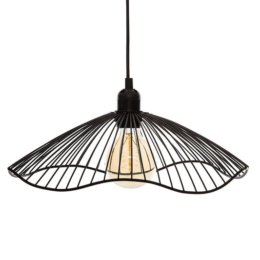 Suspension luminaire Plafonnier Galt Ε27 noir D34x15,5cm