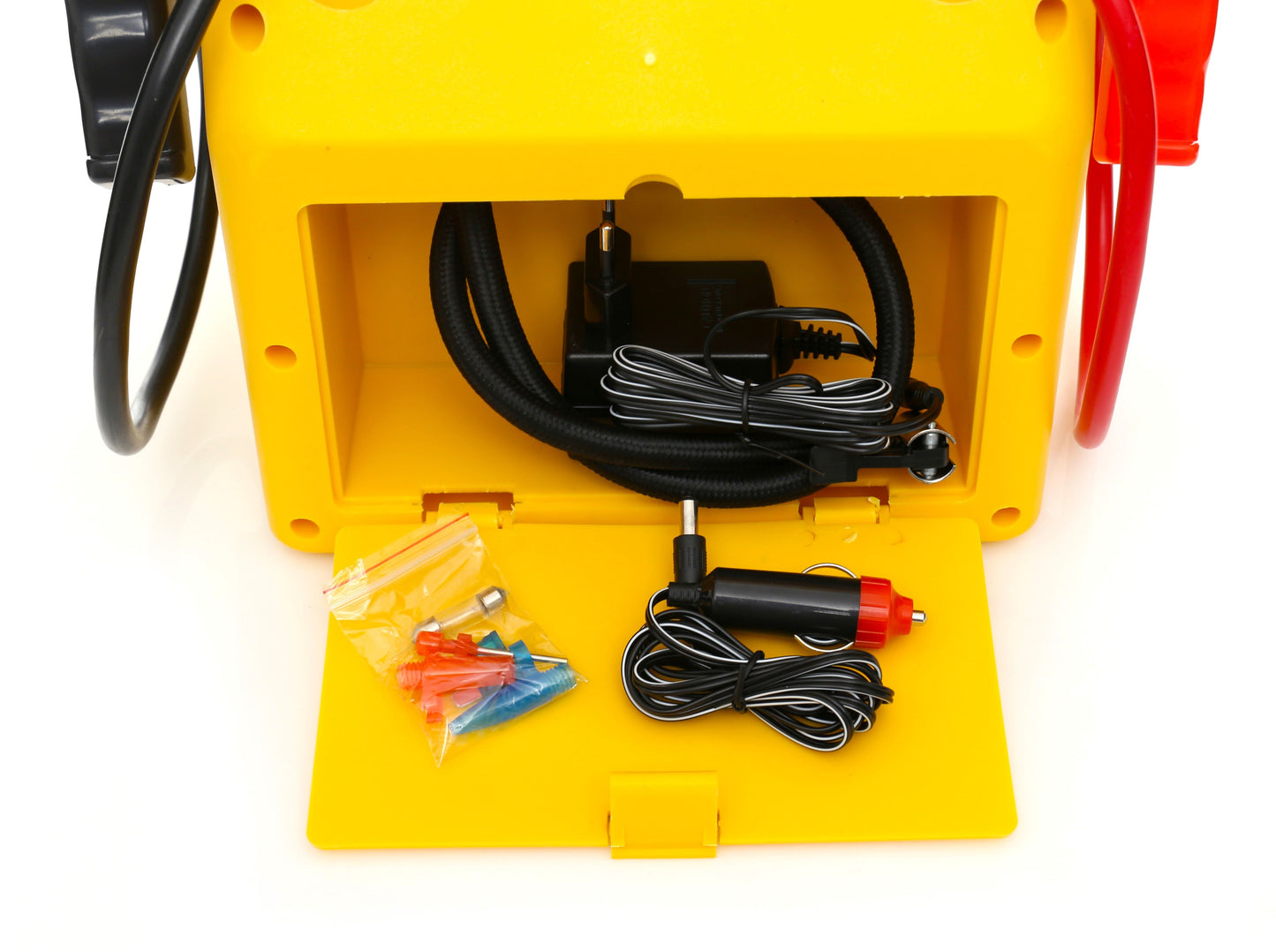 Démarreur multifonctions 4 en 1 : démarreur, compresseur, lampe torche