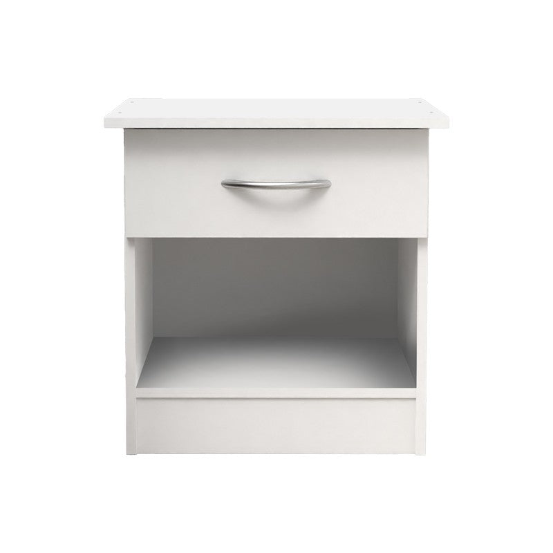 Table de chevet en bois blanche 40x34x42 cm