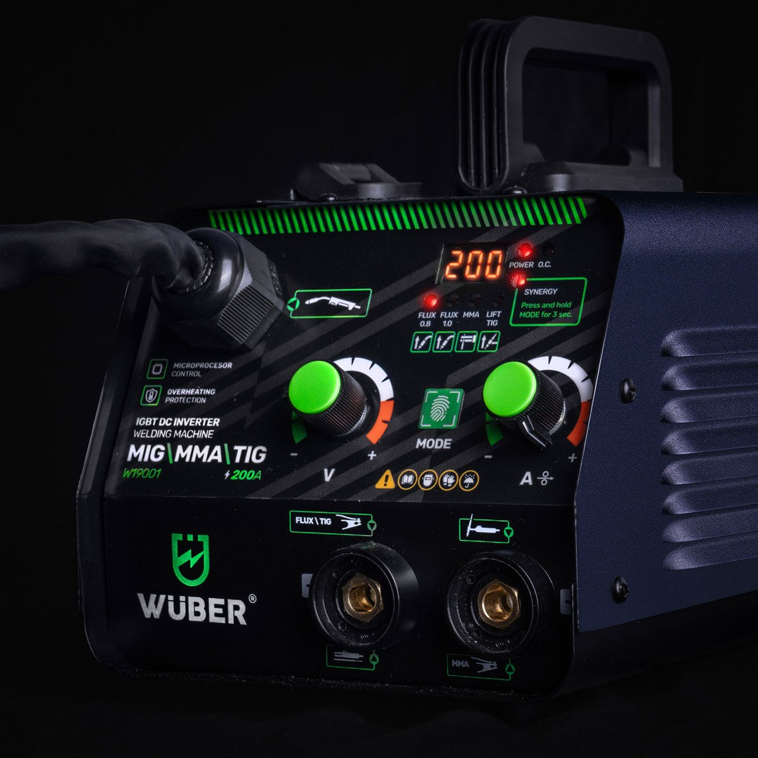 Machine poste  à souder à onduleur MIG FLUX MMA TIG Wuber