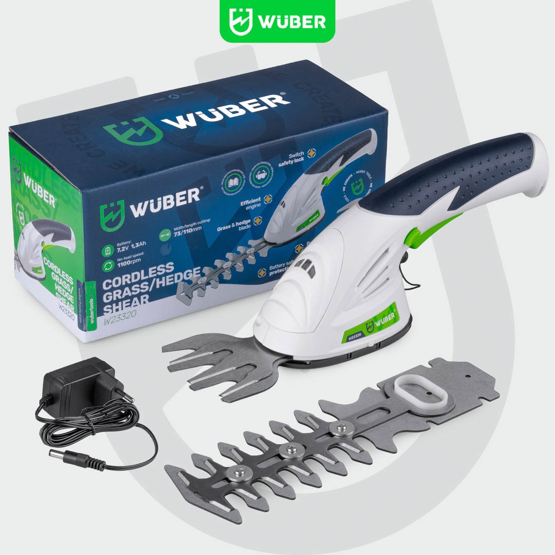 Mini Taille-haies et coupe-herbe sans fil Wuber 7,2 V