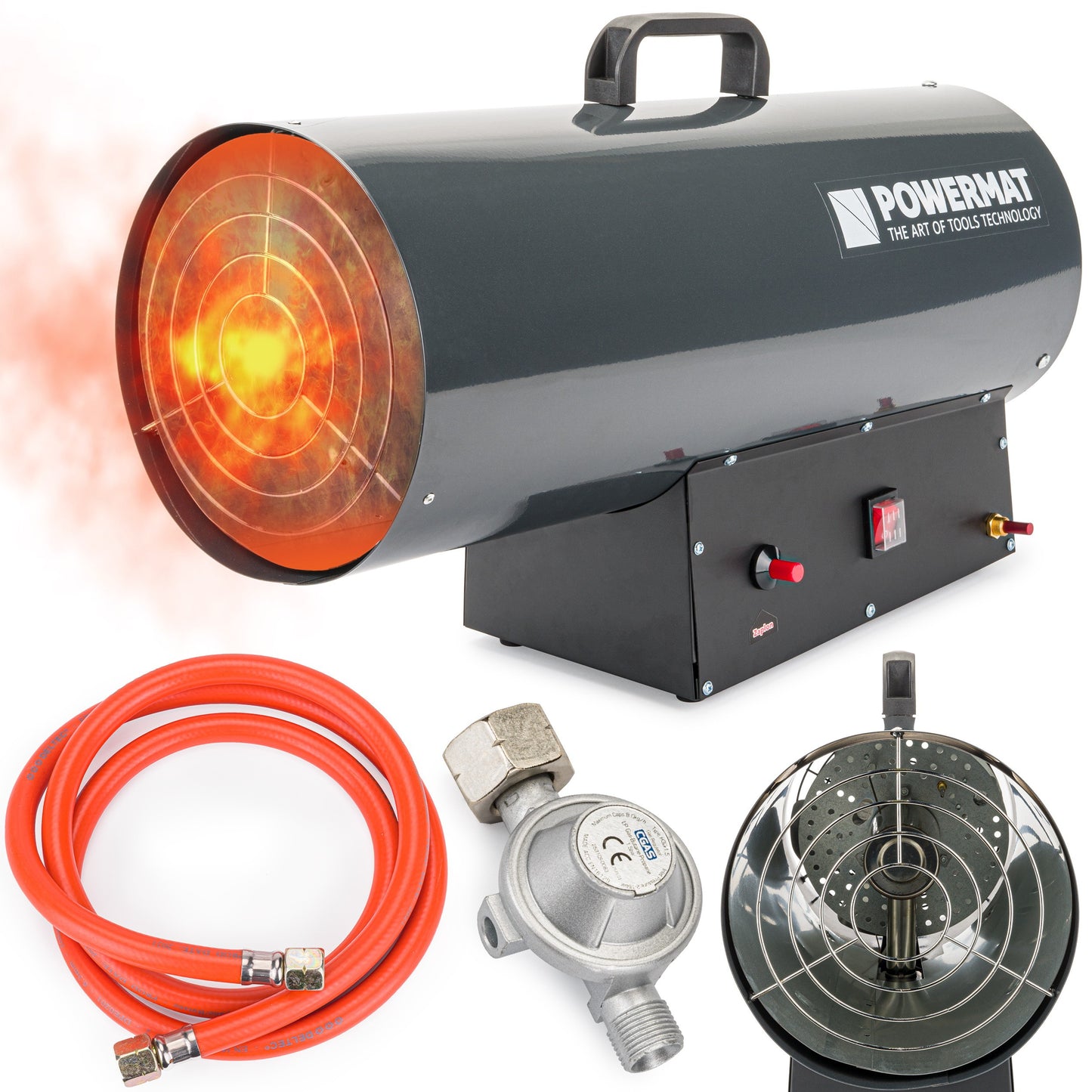 Canon à chaleur Chauffage de chantier soufflant à gaz 65 kW