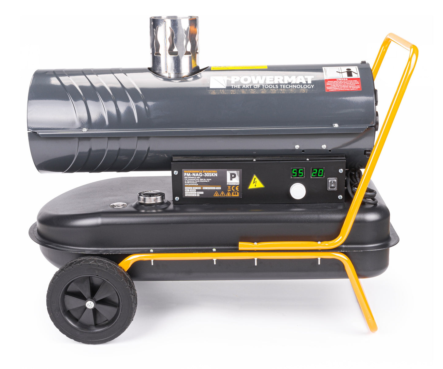 Canon à chaleur Chauffage soufflant gazole fiouln avec cheminée 30 kW