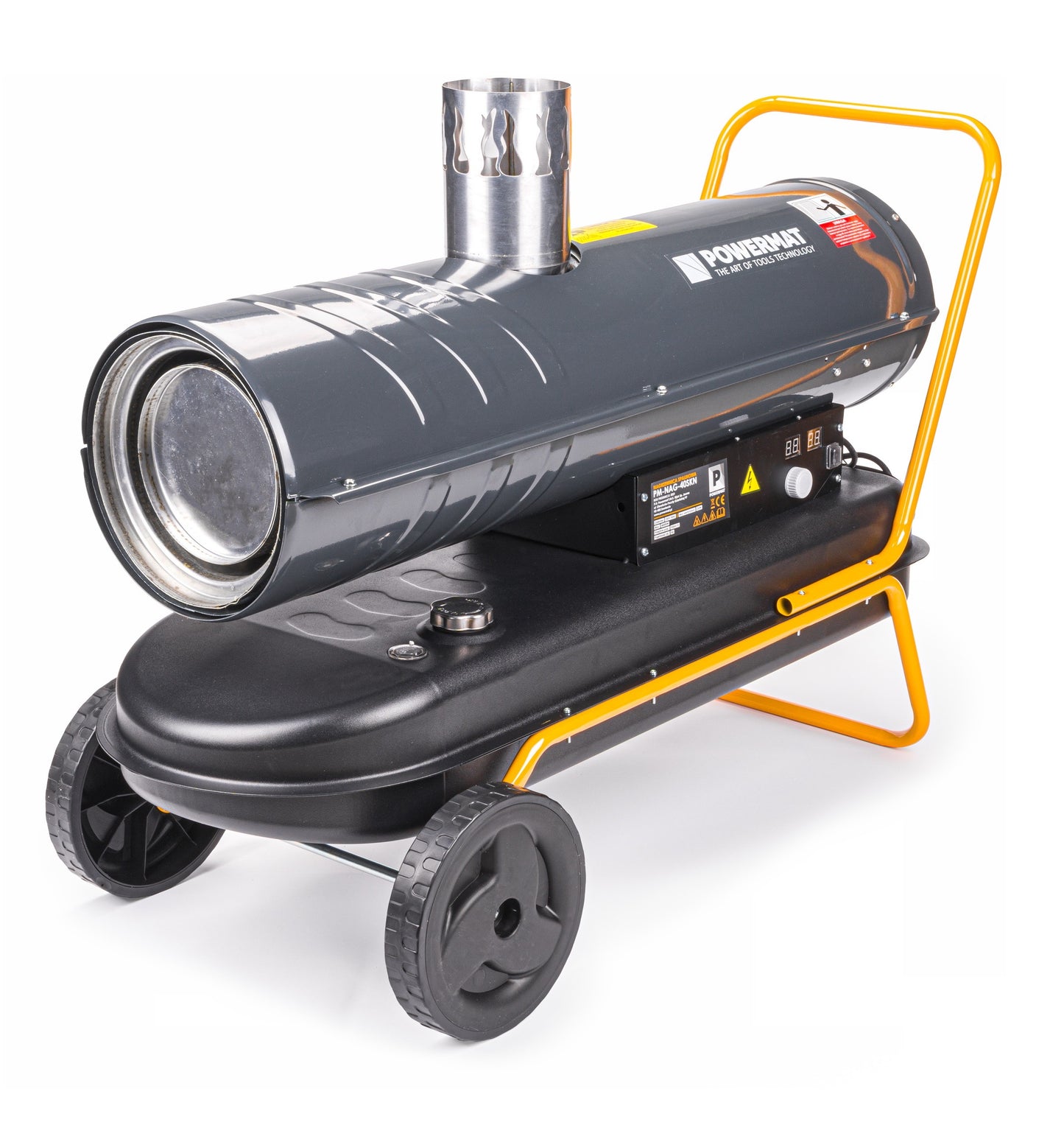 Canon à chaleur Chauffage chantier soufflant à combustion avec cheminée 40 kW