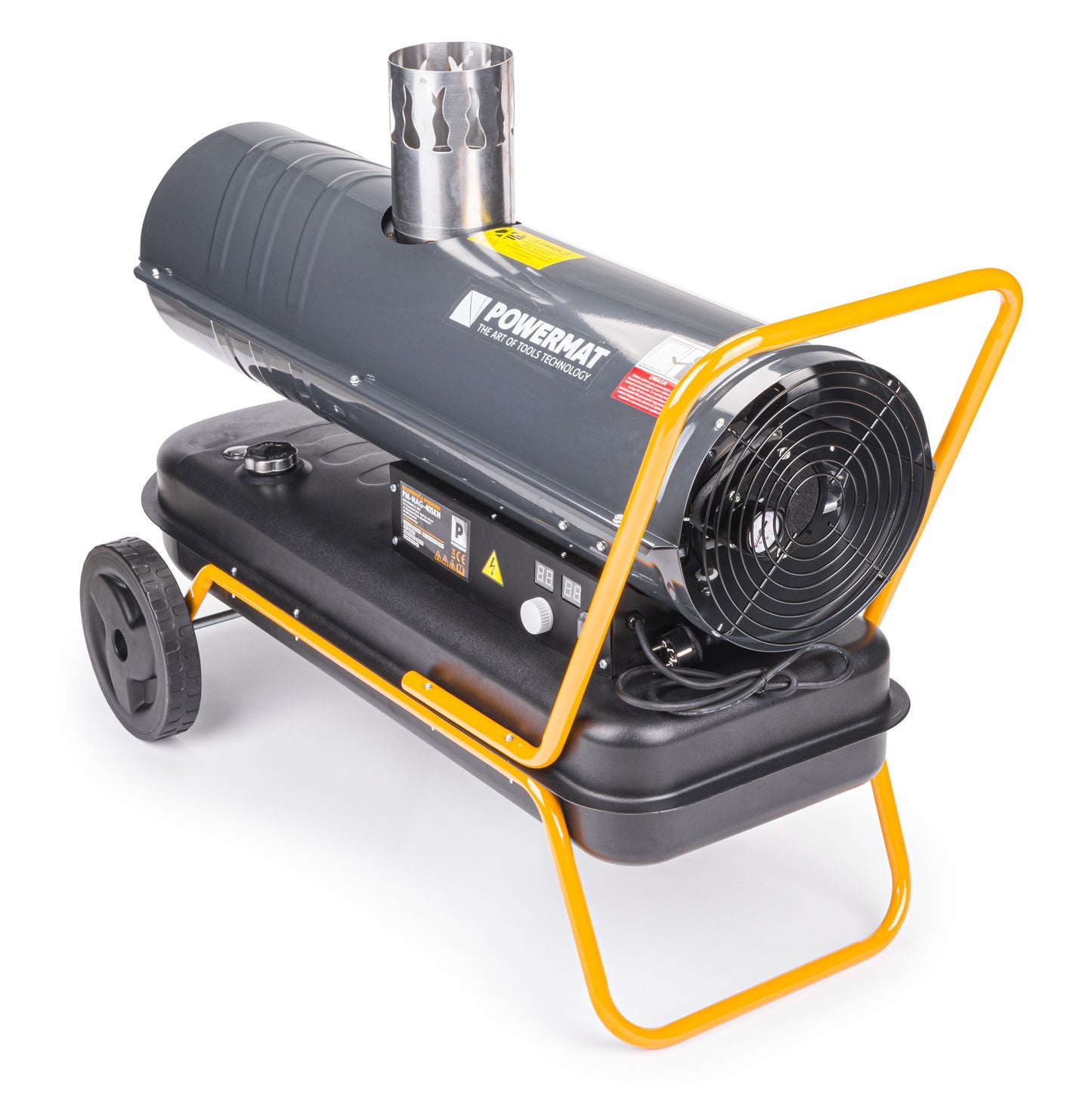 Canon à chaleur Chauffage chantier soufflant à combustion avec cheminée 40 kW