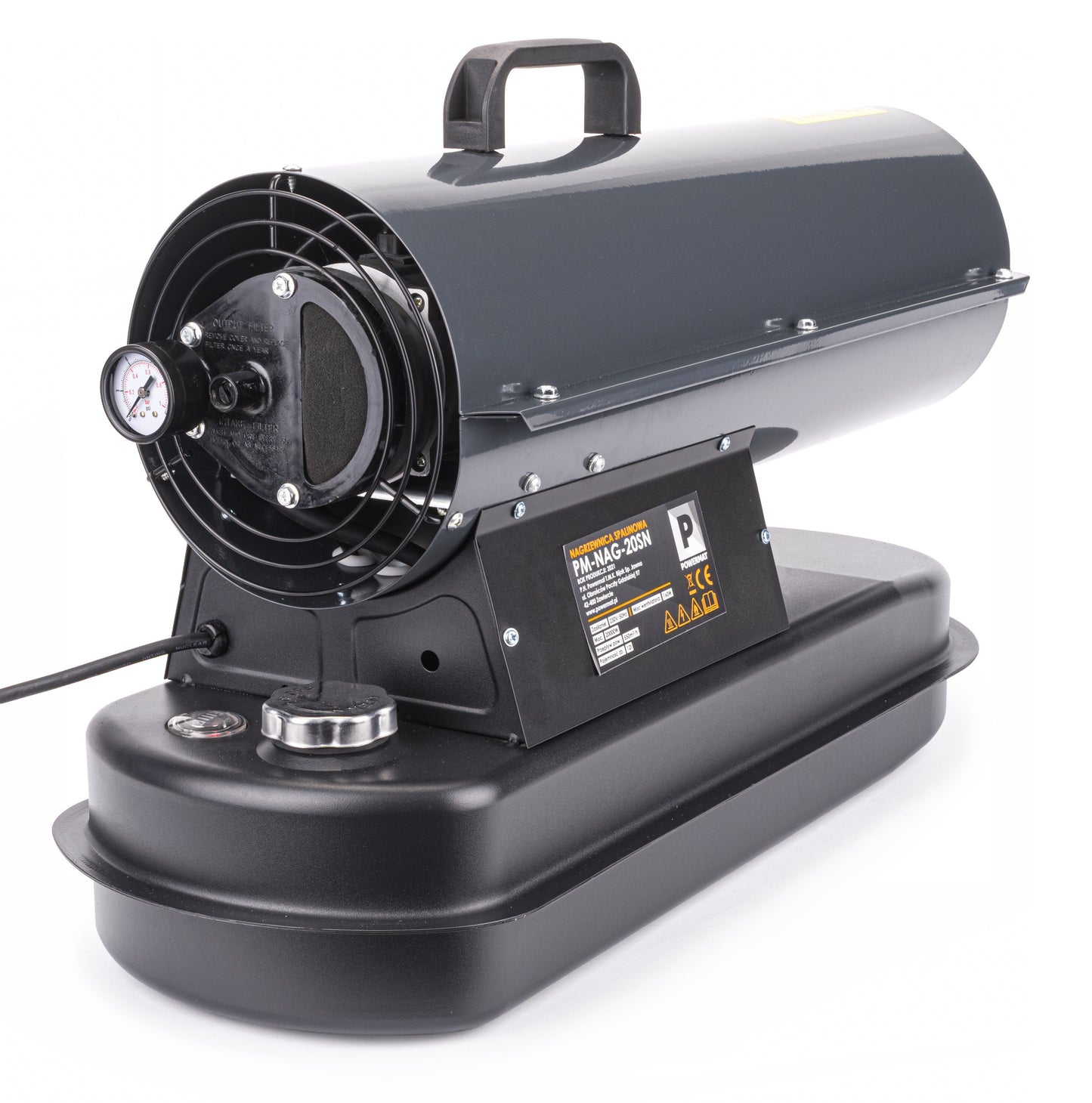 Canon à chaleur Chauffage soufflant à mazout écran LCD, 20 kW