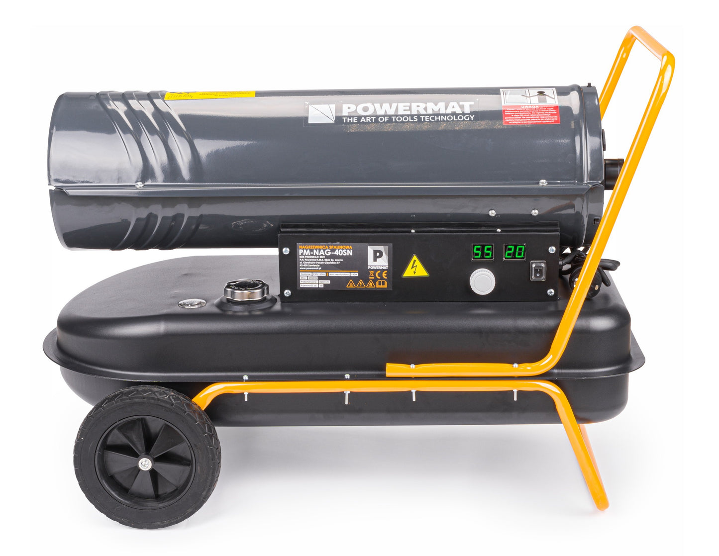 Canon à chaleur Chauffage soufflant à mazout écran LCD 40 kW