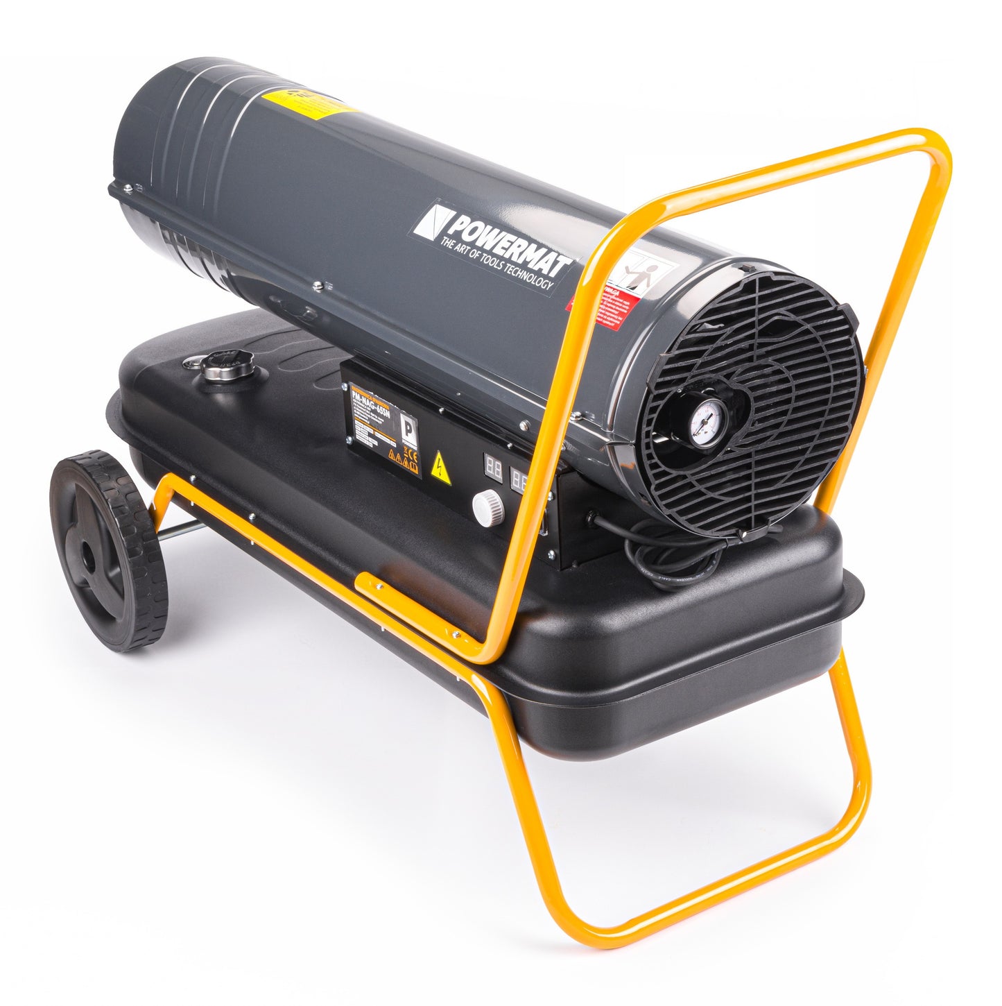 Canon à chaleur Chauffage soufflant à mazout, écran LCD, 65 kW