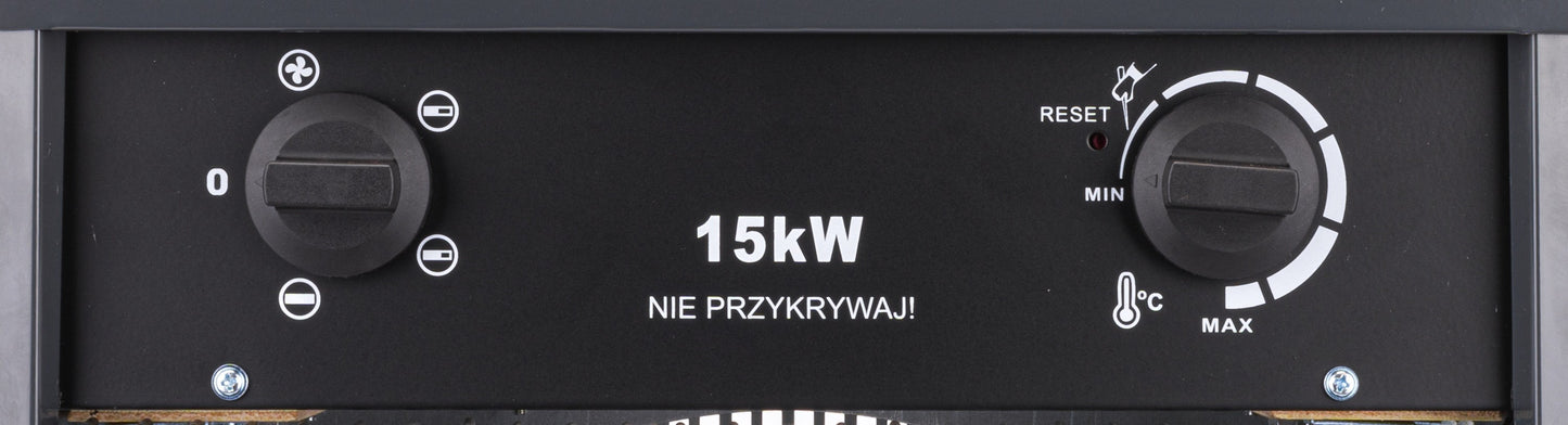 Chauffage RADIATEUR ÉLECTRIQUE VENTILATEUR 15 kW 400 V