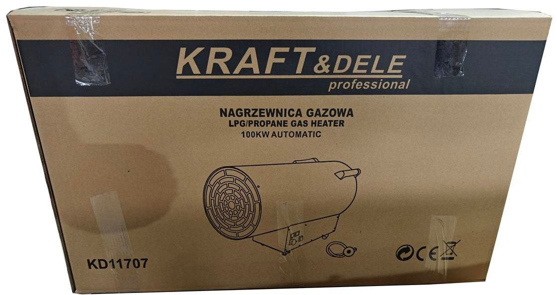 Canon à chaleur Chauffage chantier au gaz 100 kW + réducteur AUTOMAT