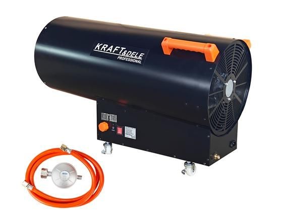 Canon à chaleur Chauffage chantier au gaz 100 kW + réducteur AUTOMAT