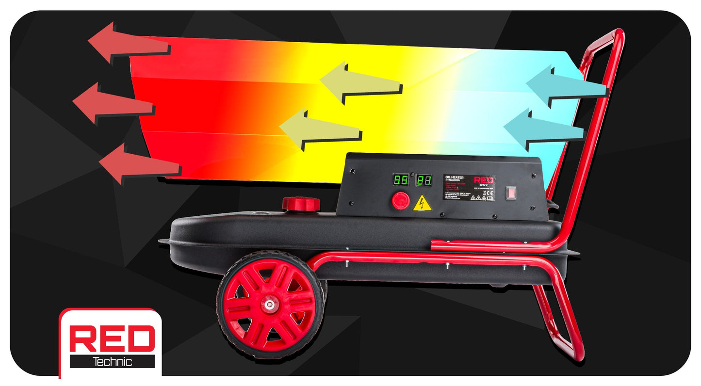 Canon à chaleur Chauffage de chantier gazole fioul 40KW