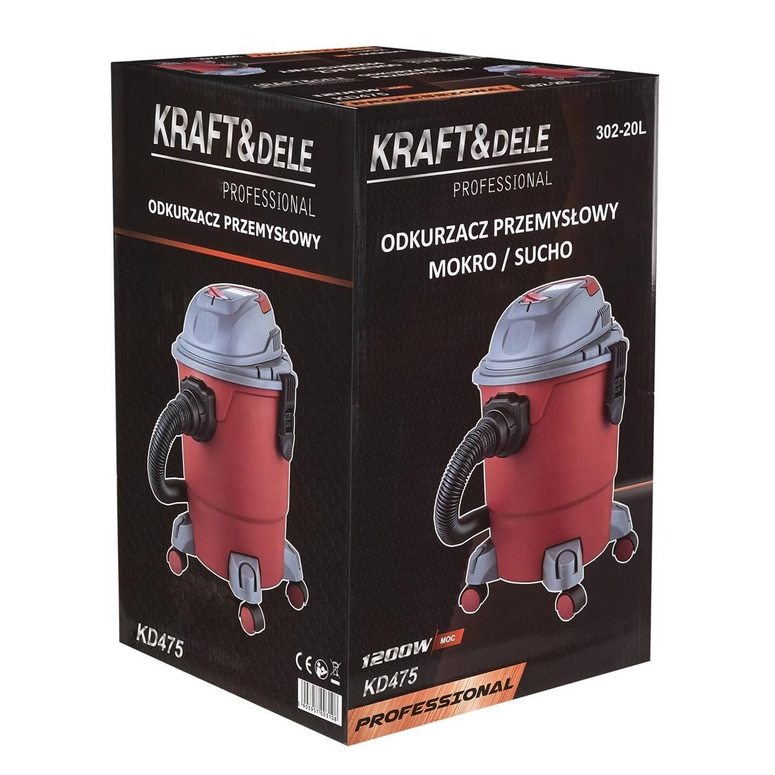Aspirateur industriel 20L 1200W