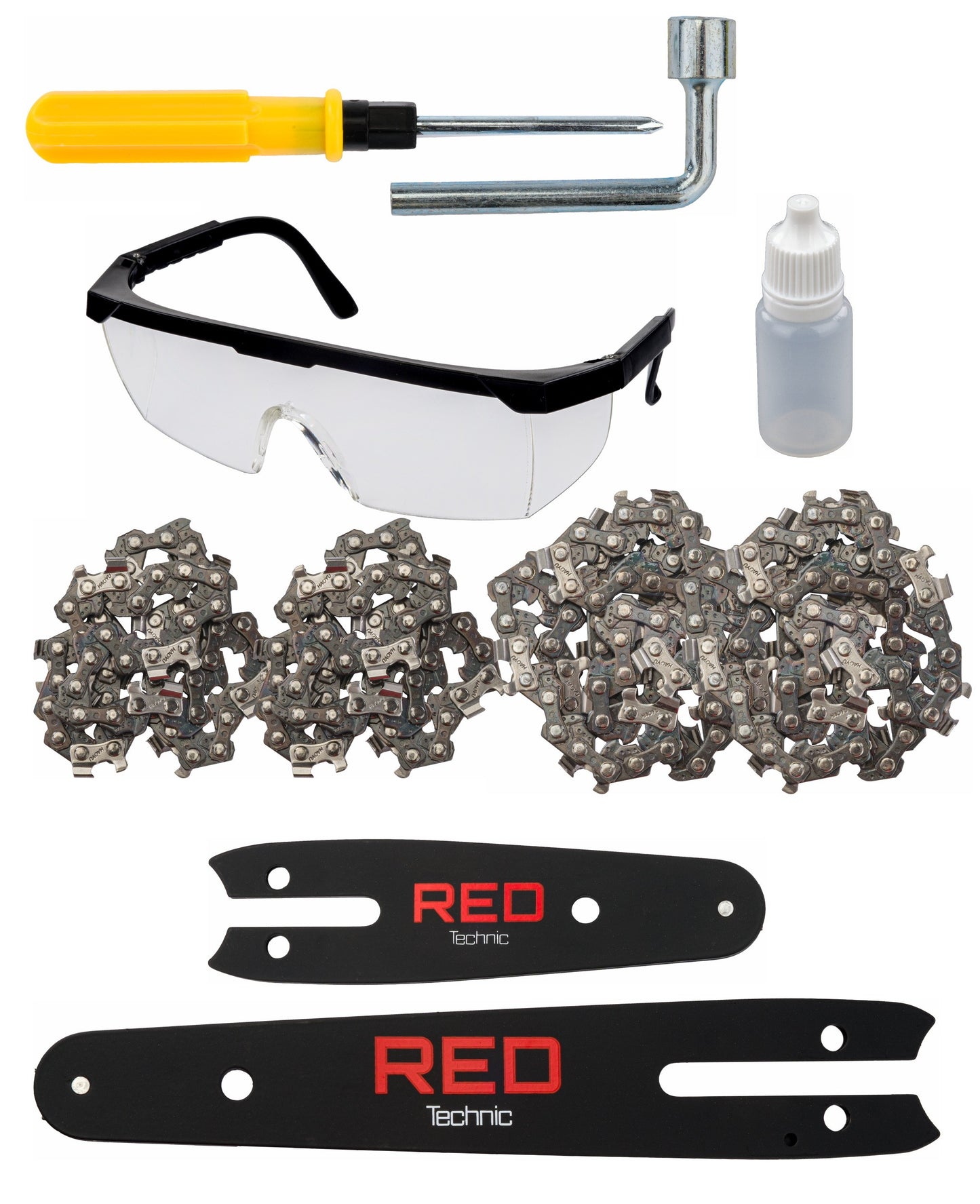 Coffret Mini tronçonneuse 4 + 6" 2 batteries  21 V 1000 W