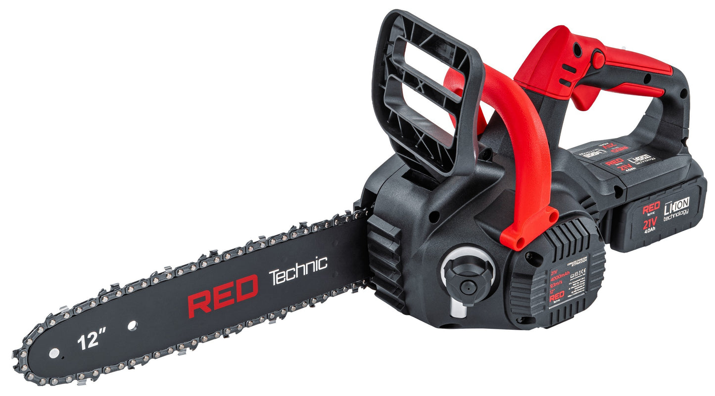 Tronçonneuse elecrique sur batterie 350W  30 cm  + 2 guides 2 batteries