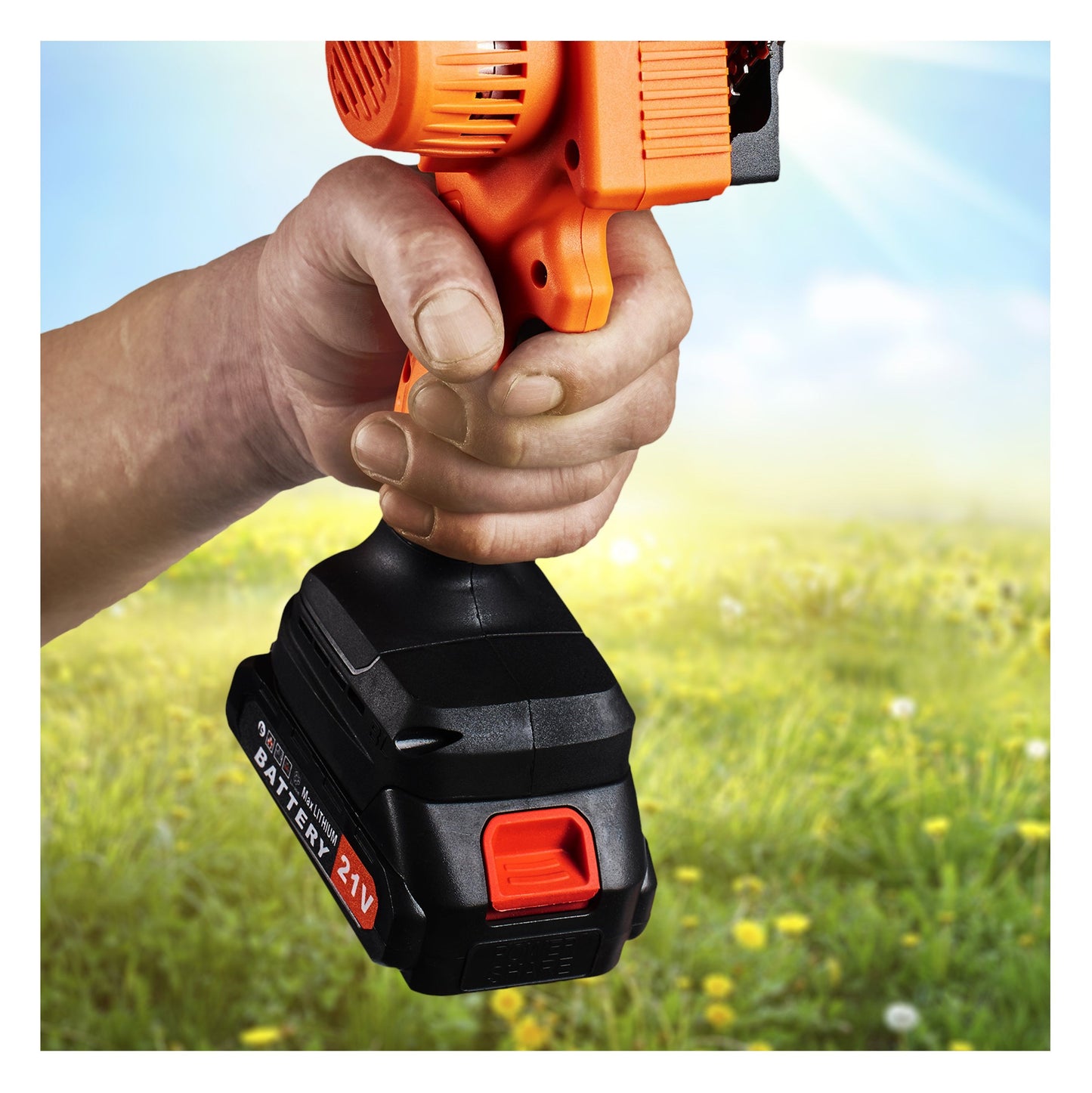 Ensemble Tronçonneuse électrique 2X batterie  4" 21V