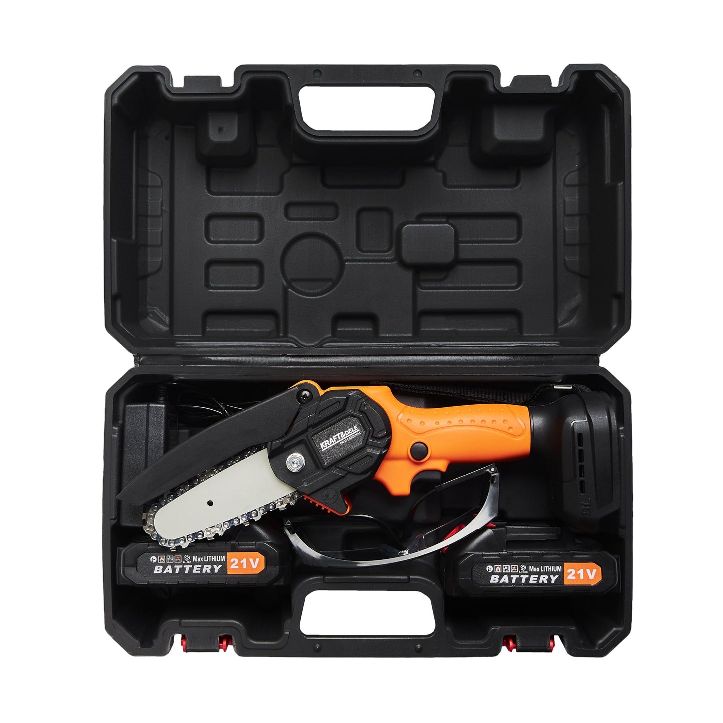 Ensemble Tronçonneuse électrique 2X batterie  4" 21V