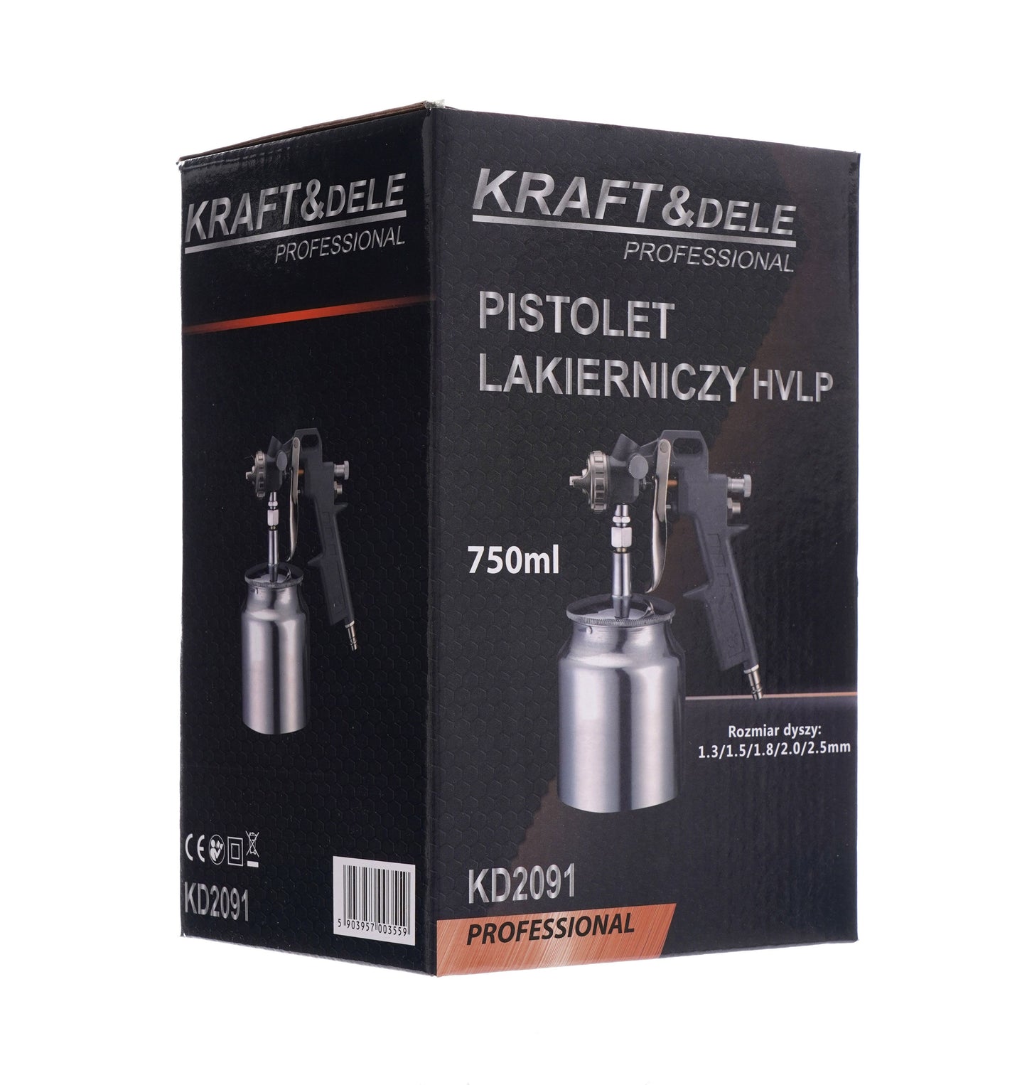 Pistolet à peinture HVLP 750 ml 160 - 230 mm