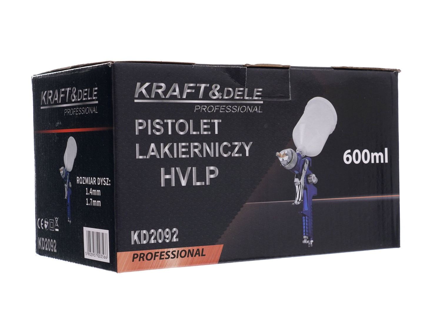 Pistolet à peinture HVLP 750 ml 100-250 L/min