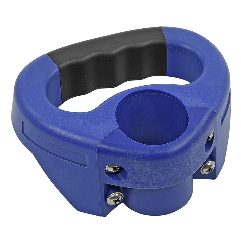 Poignée de manoeuvre bleu pour roue jockey de 48mm