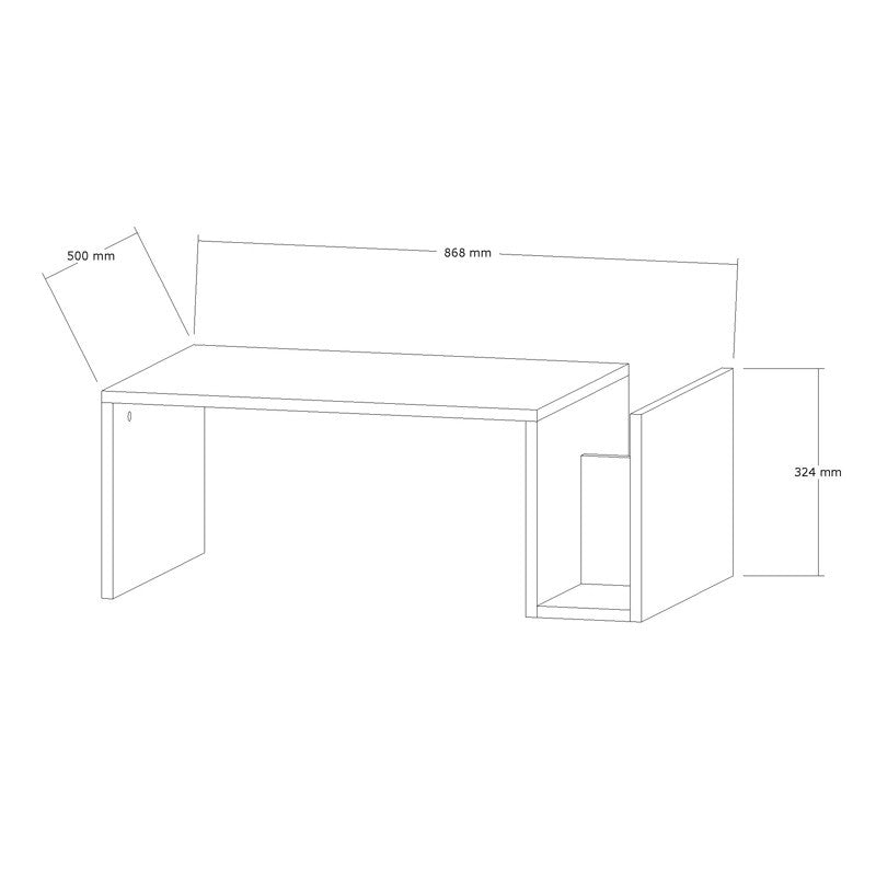 Table basse marbre blanc gris 86,8x50x32,4 cm