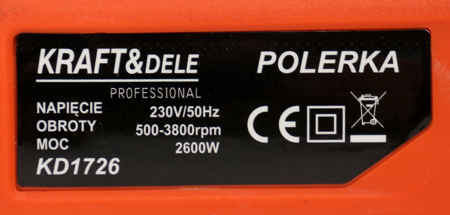 Polisseuse Électrique 2600w 180 mm