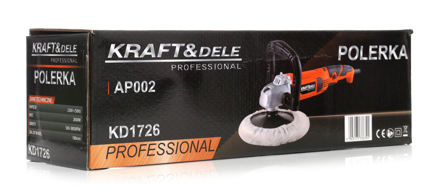 Polisseuse Électrique 2600w 180 mm