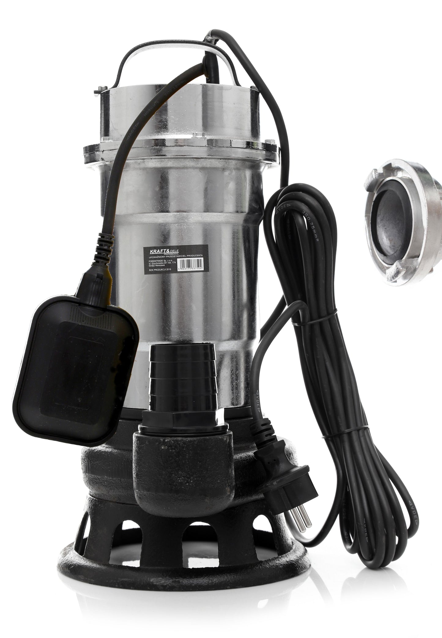POMPE À EAU SUBMERSIBLE AVEC BROYEUR 3100W + FLOTTEUR