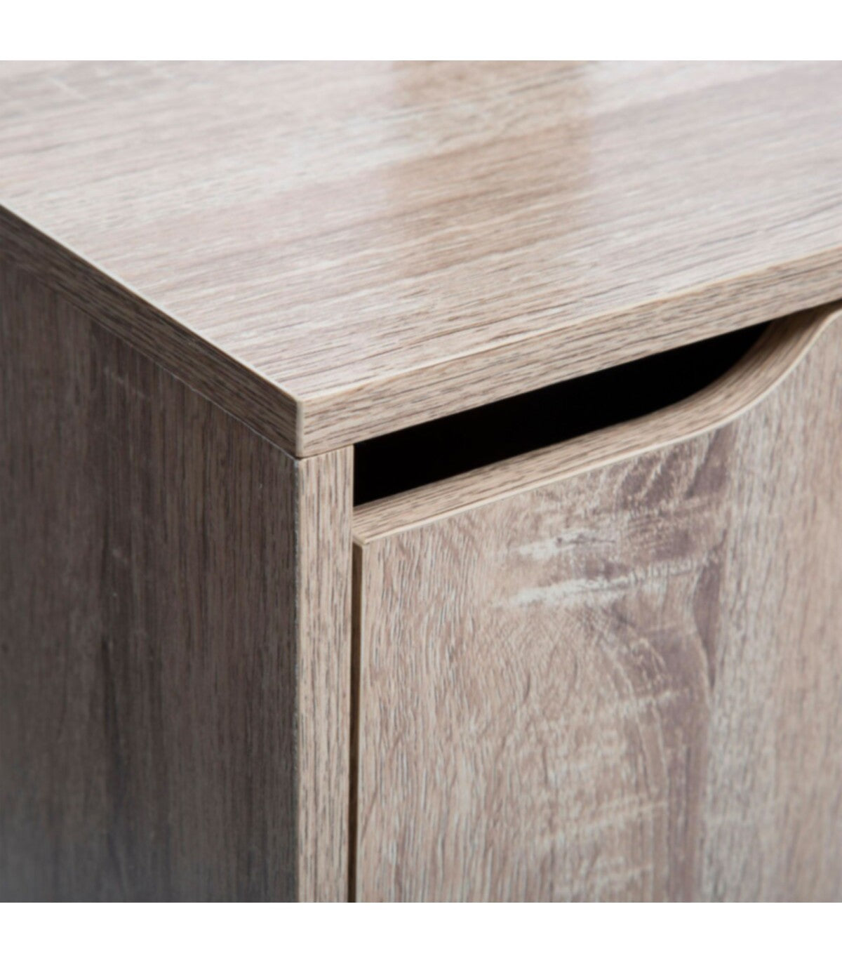 Porte manteaux 8 tiges caisson de rangement bois 34 x 32,5 x.168 cm