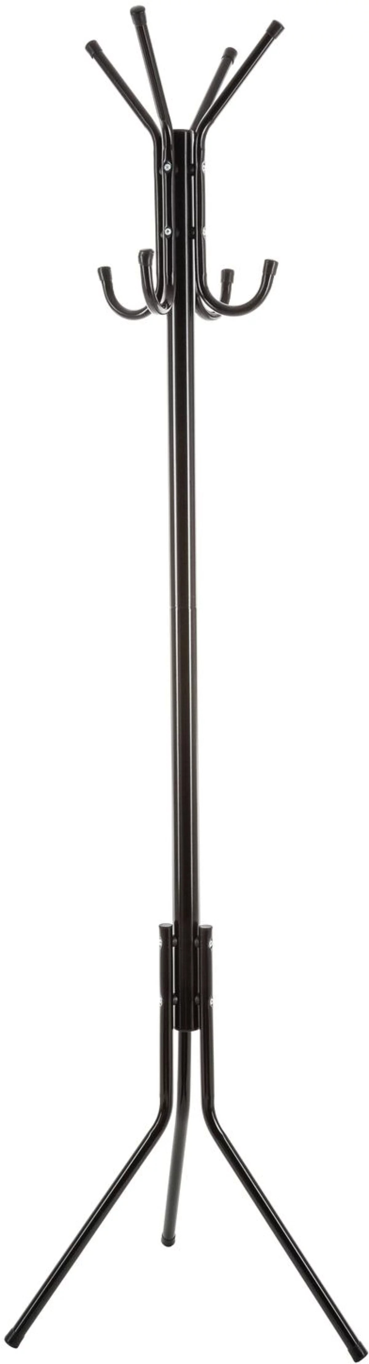 Porte manteaux 8 tiges métal noir 51,5 x 44 x 171 cm