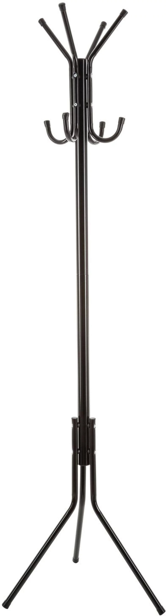 Porte manteaux 8 tiges métal noir 51,5 x 44 x 171 cm