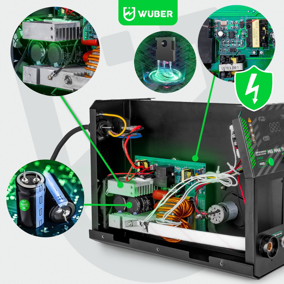 Poste machine à souder à onduleur MIG FLUX MMA TIG Wuber