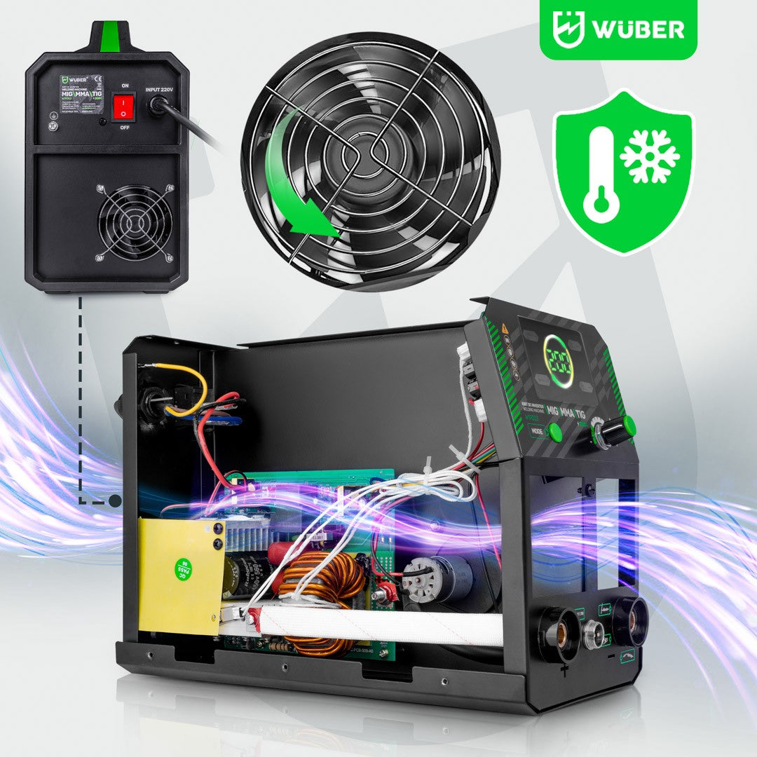 Poste machine à souder à onduleur MIG FLUX MMA TIG Wuber