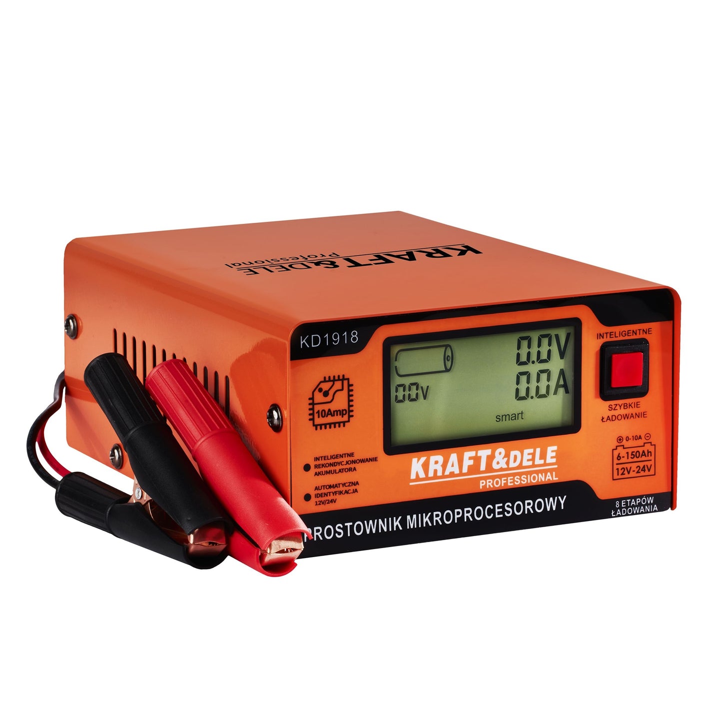 Chargeur de batterie auto REDRESSEUR À MICROPROCESSEUR 10AMP 12/24V