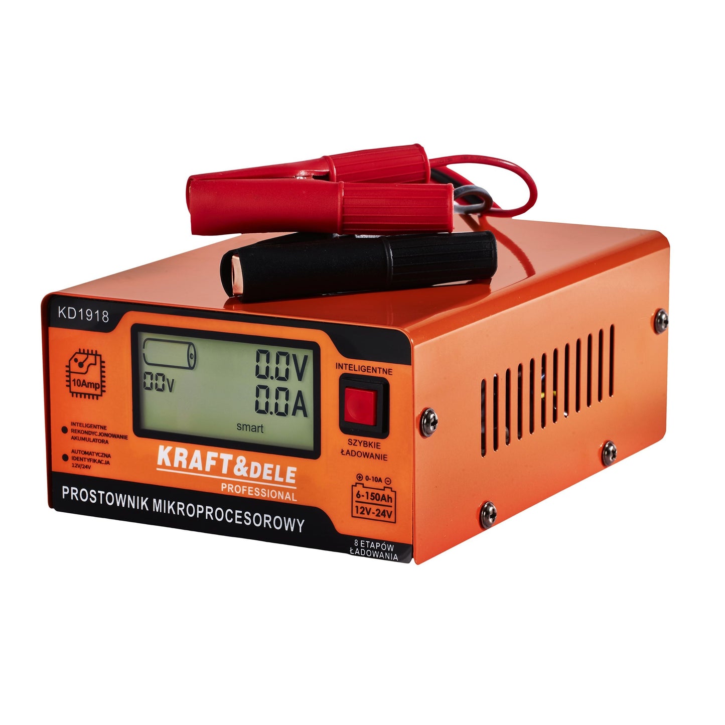 Chargeur de batterie auto REDRESSEUR À MICROPROCESSEUR 10AMP 12/24V