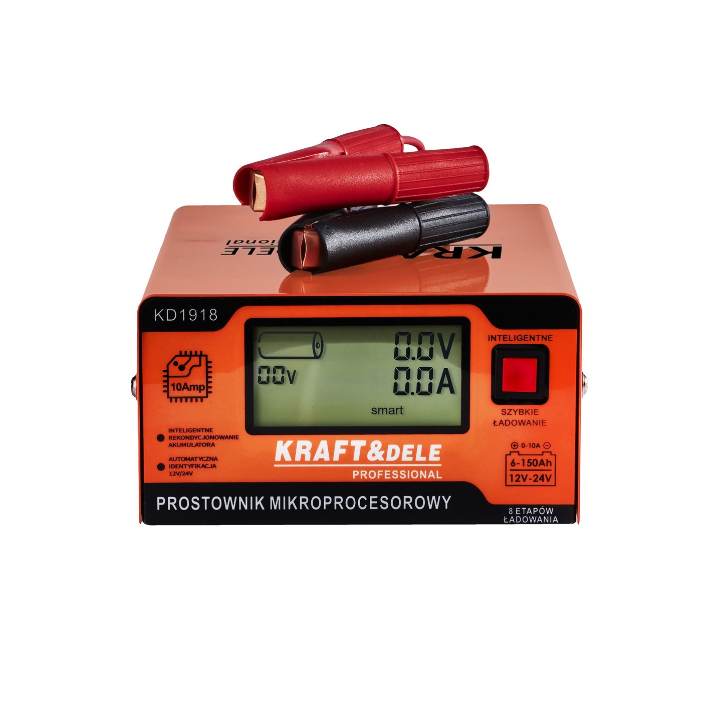 Chargeur de batterie auto REDRESSEUR À MICROPROCESSEUR 10AMP 12/24V