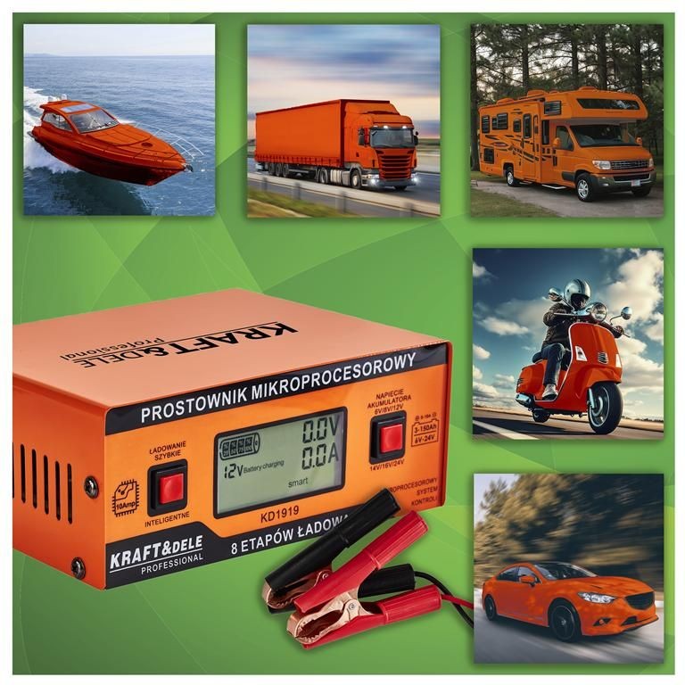 Chargeur de batterie REDRESSEUR À MICROPROCESSEUR 10 A 6/8/12/14/16/24 V