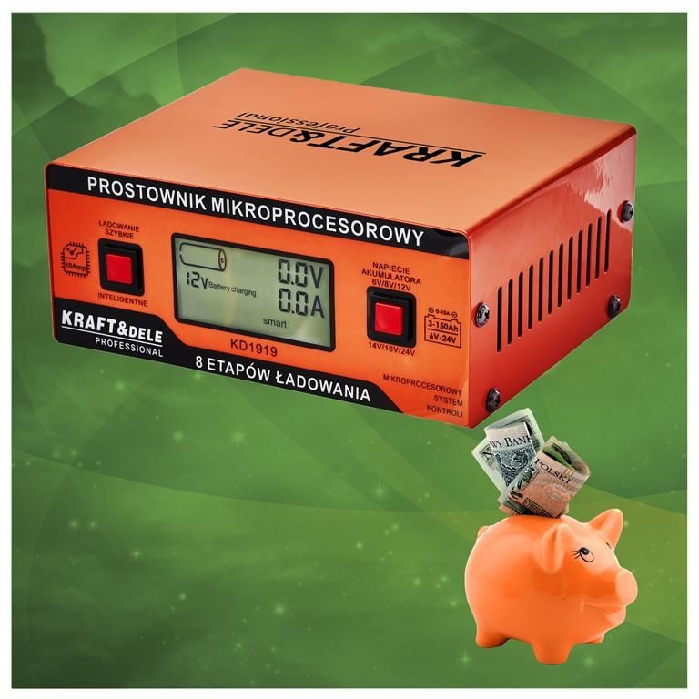 Chargeur de batterie REDRESSEUR À MICROPROCESSEUR 10 A 6/8/12/14/16/24 V