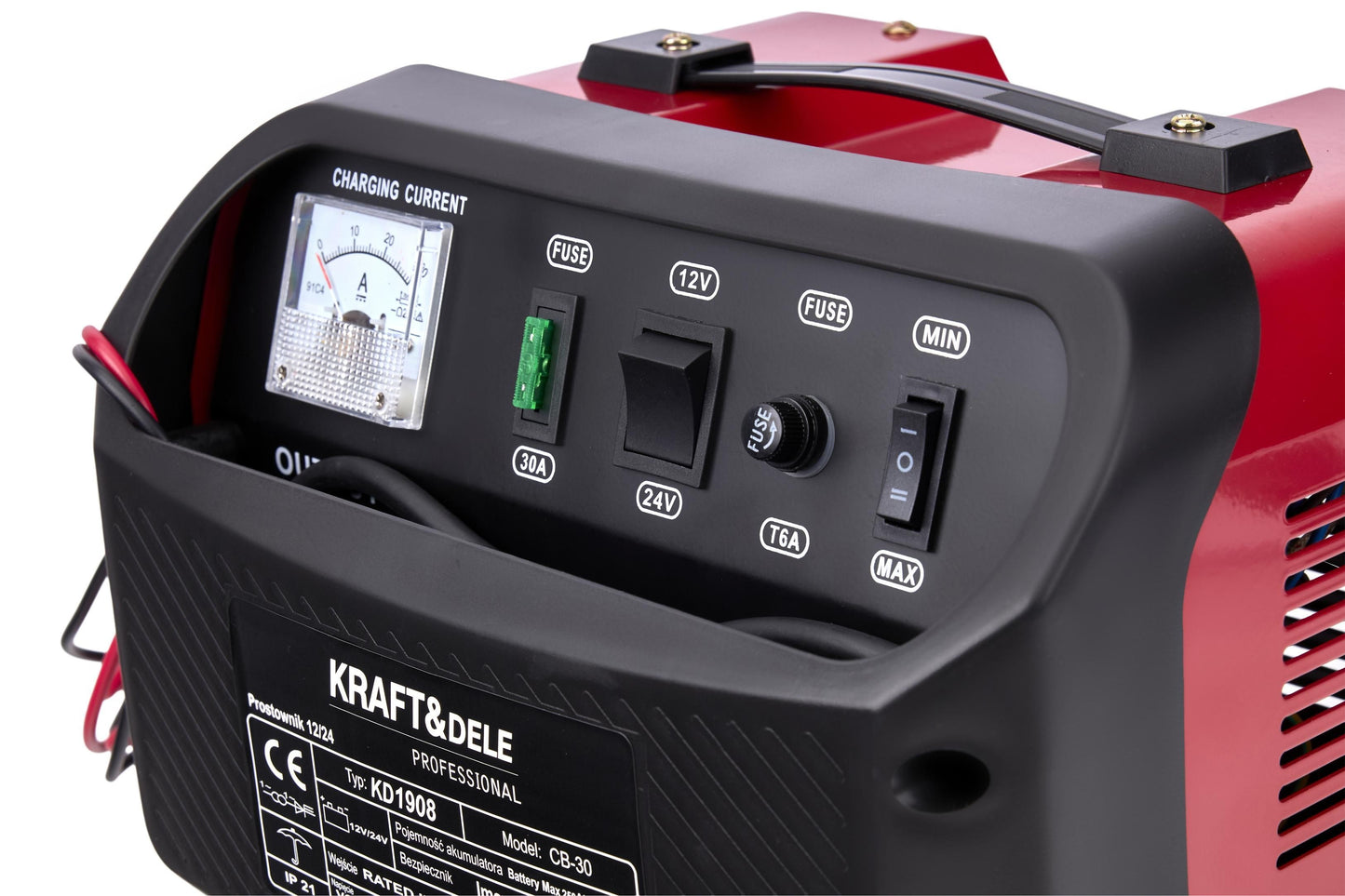 Chargeur de batterie voiture 12/24V 30A