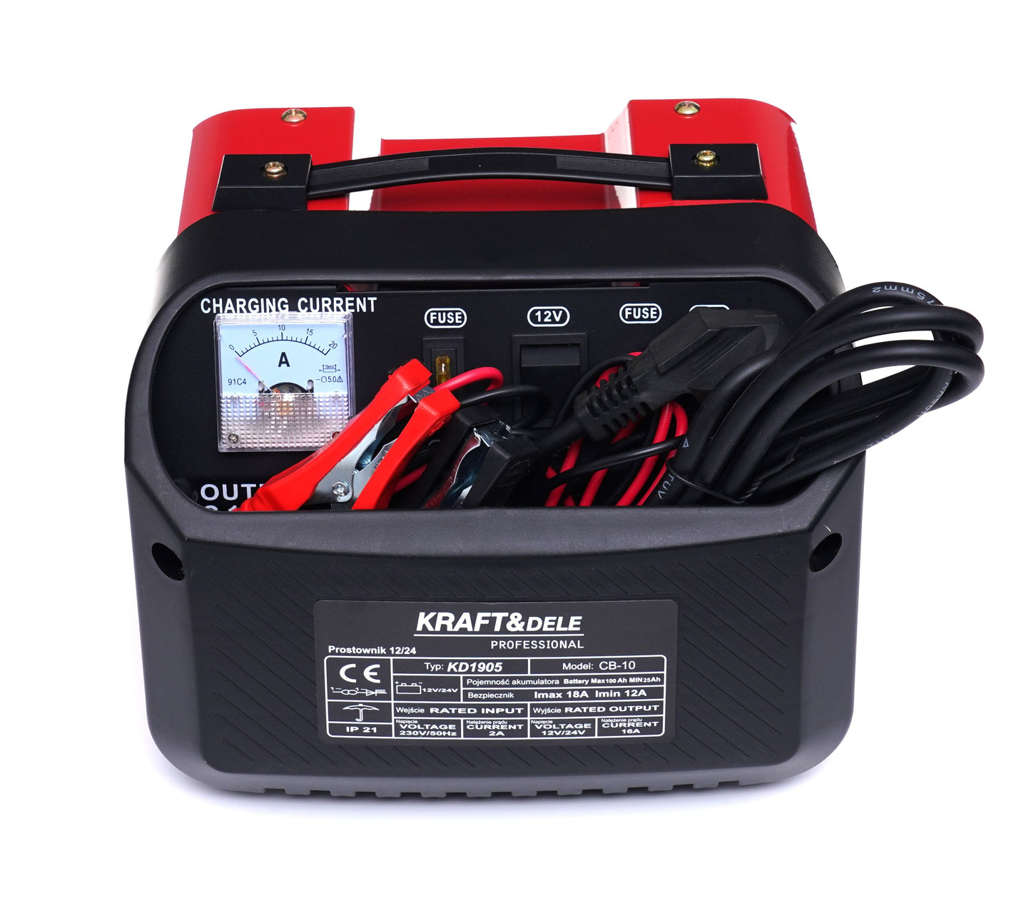 Chargeur de voiture 12V 24V 10A 60Ah