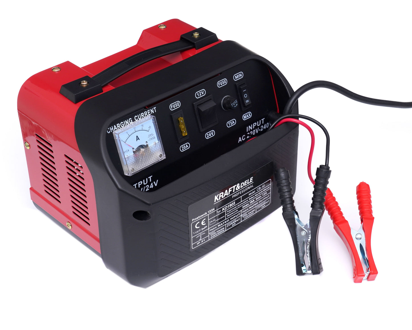 Chargeur de voiture 12V 24V 10A 60Ah