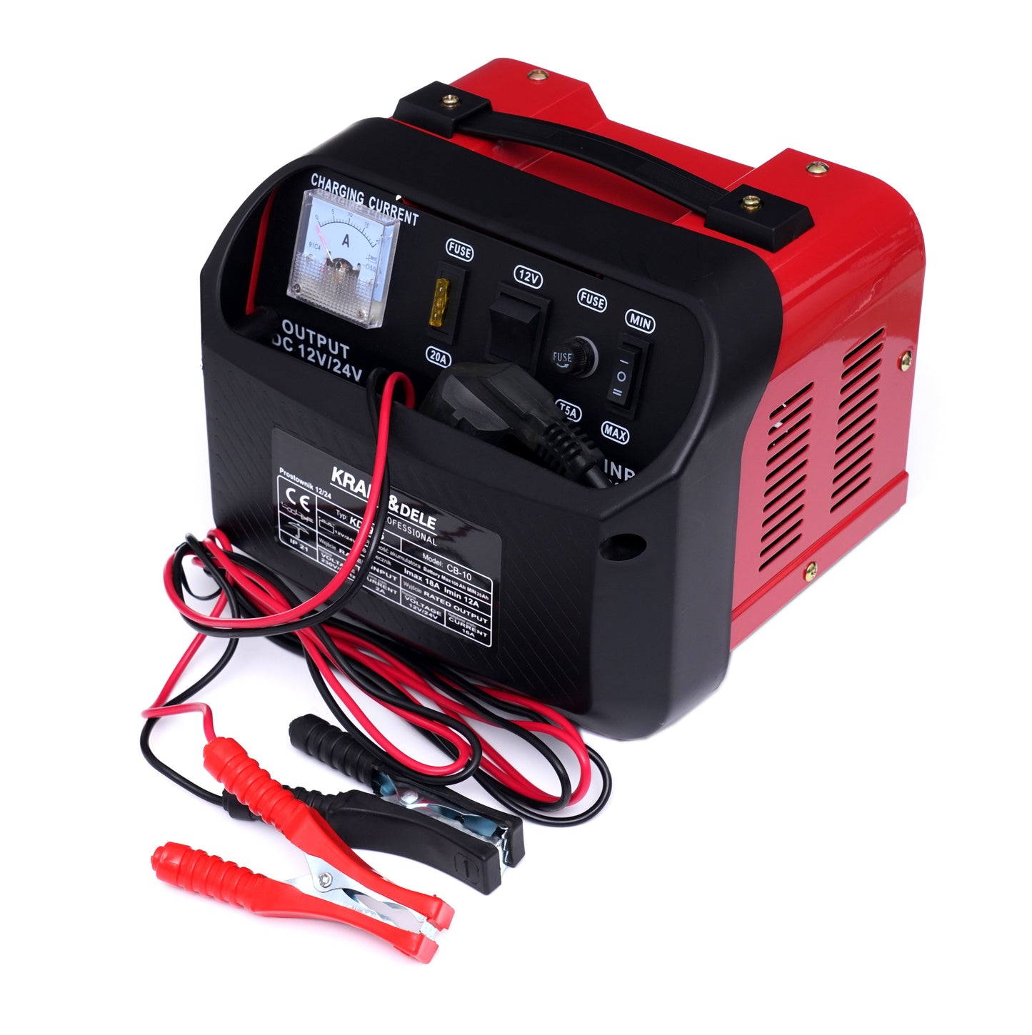 Chargeur de voiture 12V 24V 10A 60Ah