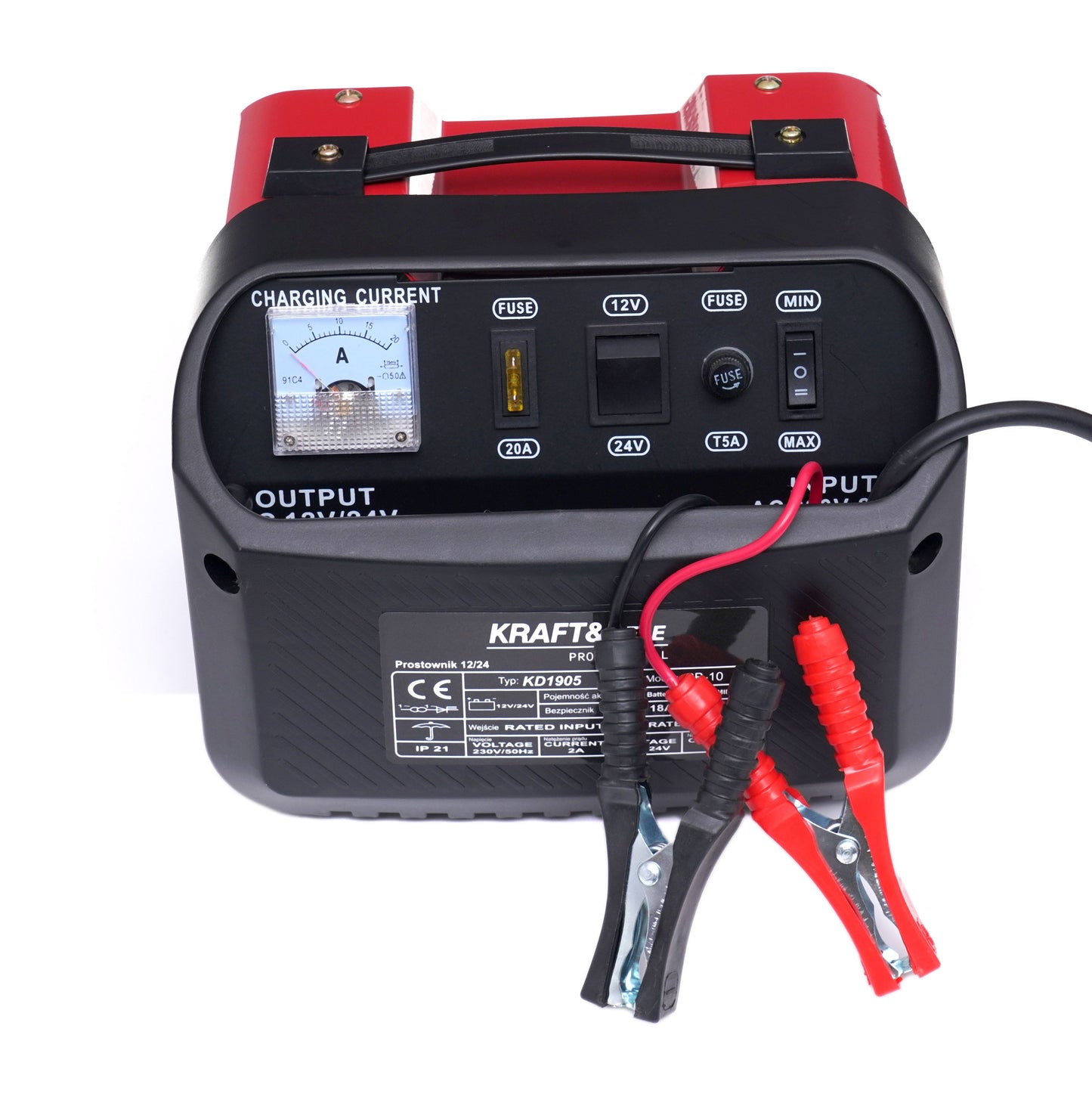 Chargeur de voiture 12V 24V 10A 60Ah