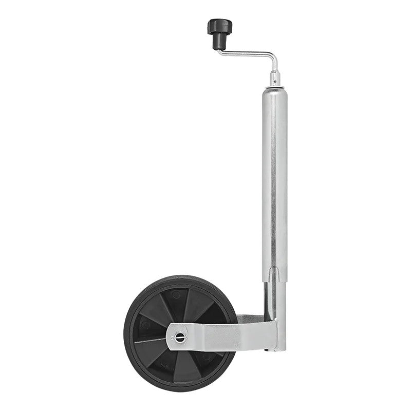 Roue jockey 48mm jante plastique avec pneu caoutchouc 220x70mm