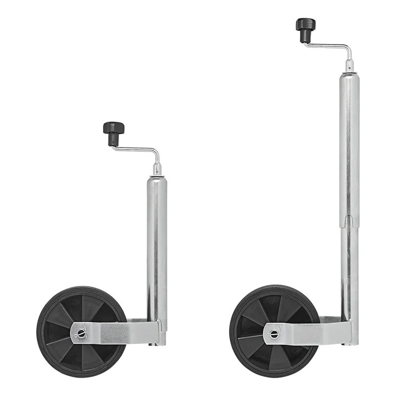 Roue jockey 48mm jante plastique avec pneu caoutchouc 220x70mm