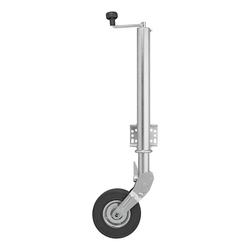 Roue jockey 570/60 mm jante métal avec pneu caoutchouc 220x65mm pliable 300 kg