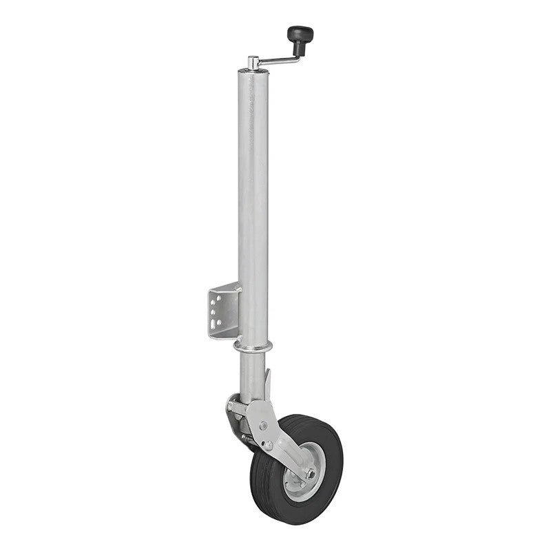 Roue jockey 570/60 mm jante métal avec pneu caoutchouc 220x65mm pliable 300 kg