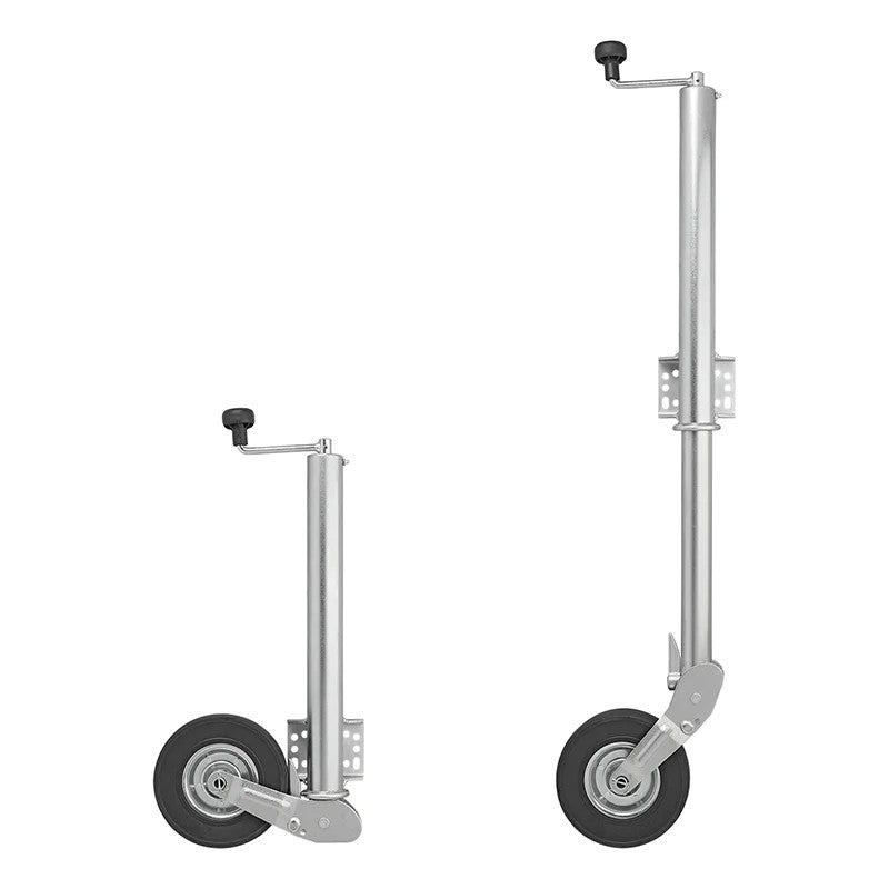 Roue jockey 570/60 mm jante métal avec pneu caoutchouc 220x65mm pliable 300 kg