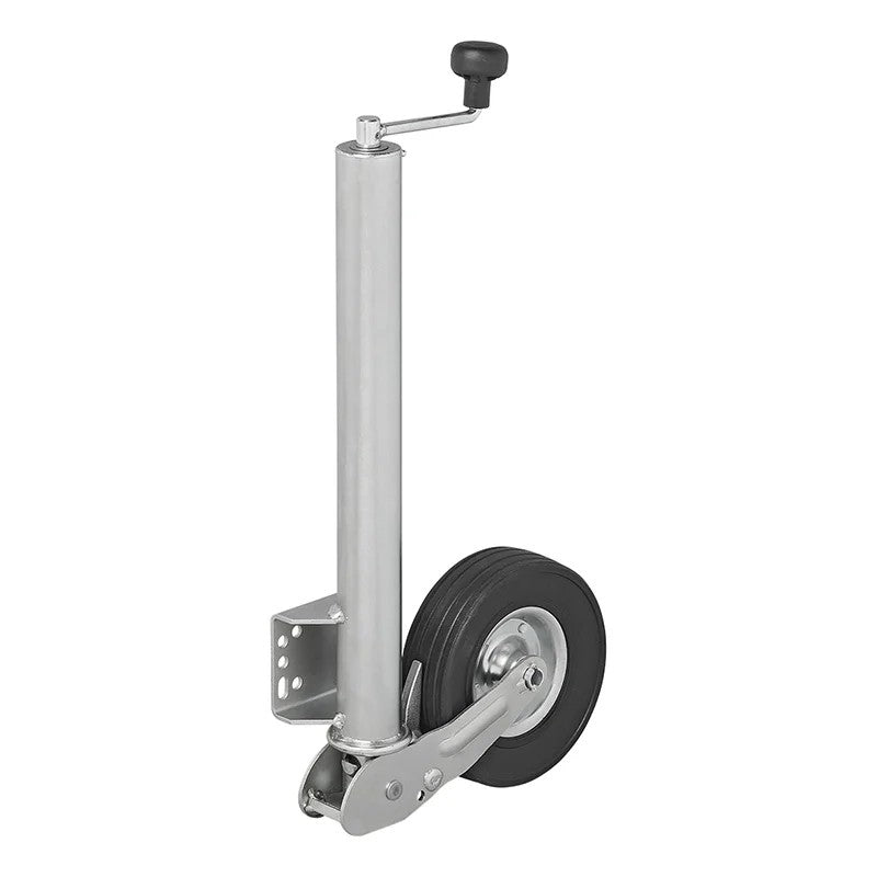 Roue jockey 570/60 mm jante métal avec pneu caoutchouc 220x65mm pliable 300 kg
