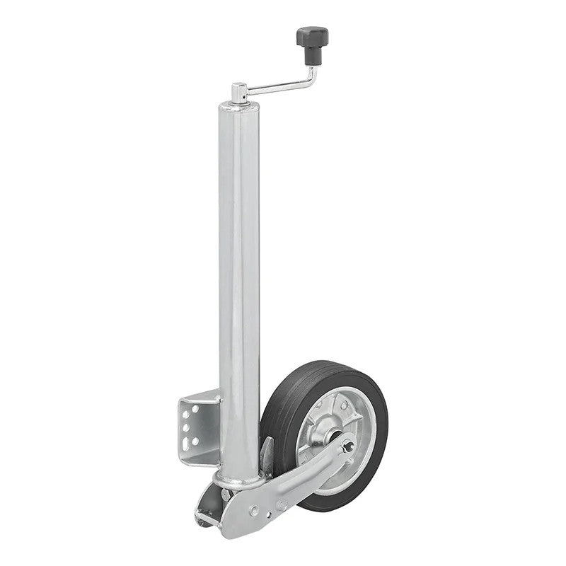 Roue jockey 570/60 mm jante métal grande avec pneu caoutchouc 220 x 65 mm pliable 300 kg